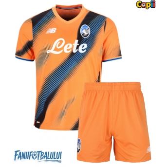 Atalanta Echipament de Fotbal Replică 2025-26 Copii Treilea (+ Șorturi)